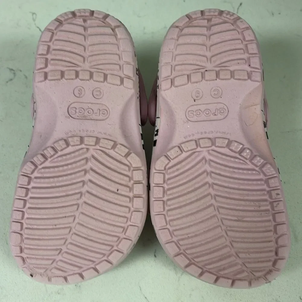 Crocs Childrens/Kids Classic Panda Clogs (Blush Pink) Size 8 Toddler